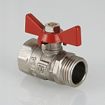 Кран шар. COMPACT, рукоятка бабочка 3/4" вн.-нар.