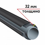 Трубка K-FLEX 32x160-1 ST IC CLAD BK