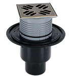 HL310NPr-3000 с "СУХИМ" сифоном, с решеткой HL037Pr.31E - Светлая бронза