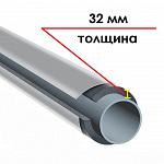 Трубка K-FLEX 32x160-1 ST IC CLAD SR