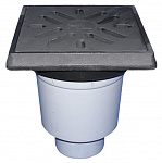 HL606 с чугунным подрамником и решеткой, и max. нагрузкой на трап 12,5т, DN 110, 160